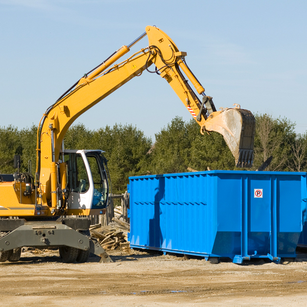 can i choose the location where the residential dumpster will be placed in Keota OK